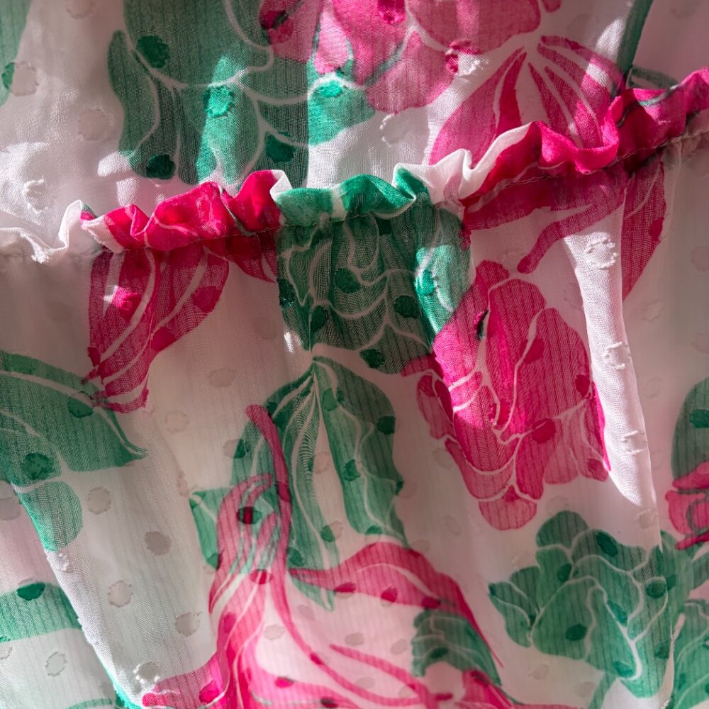 Draper James RSVP sleeveless floral print tiered maxi dress Size XXL - Picture 6 of 12